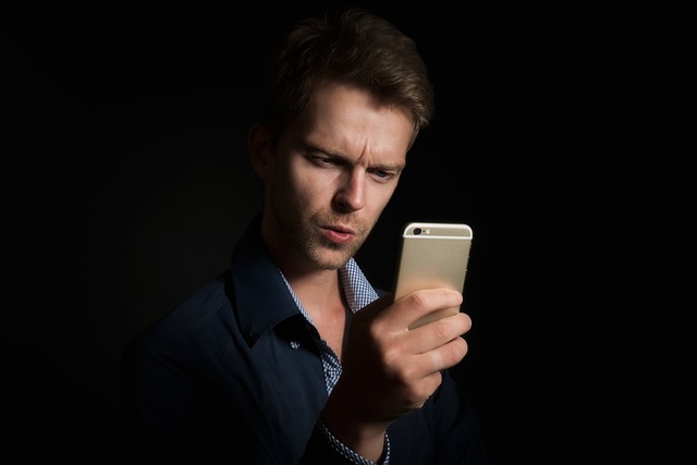 guy with a smartphone